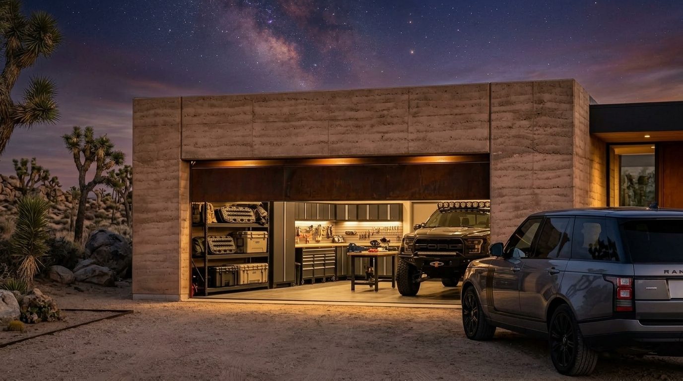 Harvey Garage Door Service Garage Door Gliding Open Revealing Warm Illuminated Interior